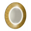 Sapho PRIDE STRIP guľaté zrkadlo s LED osvetlením v ráme, priemer 75cm, zlato PD750