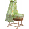 Mojžíšův košík pro miminko s nebesy Scarlett Mráček - zelená
