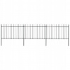 Oplot vidaXL s hrotmi, oceľové, 5,1 x 1,2 m