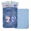 Súprava detskej posteľnej bielizne 100 x 135 do postieľky Lilo Stitch, farba modrá