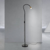 Orion Stojacia lampa Dotty, mosadzná farba, výška 145 cm, ohybné rameno, GU10 - Stl 12-1194/1 schwarz/MS (exkl.GU10/10W)