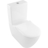 VILLEROY & BOCH Subway 2.0 WC misa kombi s hlbokým splachovaním bez vnútorného okraja, zadný odpad, 370 x 700 mm, biela alpská, s povrchom CeramicPlus, 5617R0R1