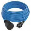 Počasie odolný predlžovací kábel 20 m / 1 zásuvka / čierny / silikón / 230 V / 1,5 mm2