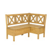 Drewmax Rohová lavice NR704 Hnědý včelí vosk 250cm