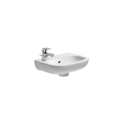 DURAVIT D-Code umývadielko 360x270 mm, s 1 otvorom na batériu vľavo, biela, 07053600092