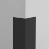 VMBal Plastová ochrana rohu LUX - ČIERNA - 25 x 50 mm x 1 m - štandard