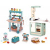 Set kuchynka a zmrzlinový stánok Cherry Kitchen Smoby s elektronickými funkciami a súprava kuchynských spotrebičov