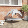 VidaXL pelech pre psa strieborné 71 cm x 64 cm