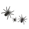 Halloweenská dekorácia - sada pavúkov - samolepiace - čierne - 30 ks / balenie
