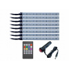 Osvetlenie interiéru auta RGB LED 8x12 LED music