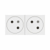 LEGRAND Zásuvka MOSAIC 2x2P+Z 16A 250V bílá