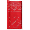 šatka CHOCOLATE BANDANA Red 52 x 52 cm