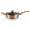 Berlingerhaus Pánev hluboká s mramorovým povrchem a poklicí 28 cm Rosegold Metallic Line BH-1518