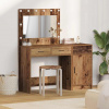 zahrada-XL Toaletný stolík 2 pcs Hnedá 40 x 41 x 75 cm Kompozitné drevo 3334234