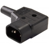 PremiumCord konektor IEC 320 C14 10A pravouhlý
