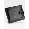 Visconti Bezpečná Pánska Peňaženka z Pravej Kože Čierna s RFID Ochranou TSC48