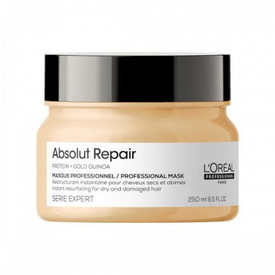 L'Oréal Professionnel Serie Expert Absolut Repair Protein + Gold Quinoa Professional Mask 250 ml - Intenzívna regeneračná maska pre veľmi poškodené vlasy