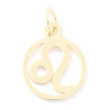 EU Prívesok znamenia Lev 13/11mm chirurgická oceľ gold plating 24kt
