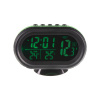Digitálny teplomer 12/24V - vonkajšia a vnútorná teplota / voltmeter / hodiny / 2 druhy podsvietenia
