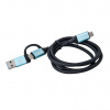 i-tec C31USBCACBL USB kábel USB 3.2 Gen 1 (3.1 Gen 1) 1 m USB C Čierna, Modrá (C31USBCACBL)