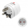 HAMA 223483 cestovný zásuvkový adaptér pre britské zásuvky, 3-pólový