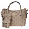Dámská kabelka BERTOO Sara beige logo