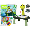Stôl s projektorom na kreslenie dinosaurov 2v1