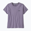 Dámske tričko Patagonia P-6 Logo Responsibili-Tee concrete purple