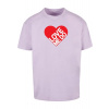 Beatles - Love me do Heavy Oversize Tee - lilac L