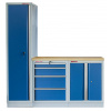 Zostava kvalitného PROFI BLUE dielenského nábytku, 4 ks - MTGS1300BAL06