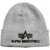 ALPHA INDUSTRIES Čiapka 3D Beanie - šedá (168910/17)