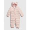 GAP Baby kombinéza snowsuit Ružová 0-6M Ružová Ružová