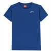 Slazenger Junior Boys Plain Tee shirt Royal Blue 9-10 Years