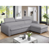 Rohová sedacia súprava Pedro Mini, svetlo šedá látka, pravý roh