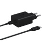 EP-T1510EBE + EP-DA705BBE Samsung 15W cestovná nabíjačka + USB-C/USB-C dátový kábel Black (Service Pack - originálny diel)