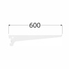 Velano Lišta systémová konzolová jednoduchá WSS 600mm biela