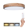 Solight WO8005 Stropné LED svietidlo IRON OAK 48W, 3000K-6000K, 3360lm, 40cm,stmievateľné, DO, dub/čierna