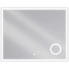 Mexen Kala osvetlené kúpeľňové zrkadlo s kozmetickým zrkadielkom 100 x 80 cm, LED 6000K, antivap - 9820-100-080-611-00