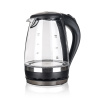ACTIVER konvice rychlovarná SHADY 1,5l skl./ČER LED 1850-2200W
