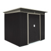 DEMA Kovový záhradný domček 4,8 qm Dublin, antracit