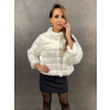 Max Original Leather Dámsky kožuch zajac-rex CF2211 white (XL 50-52) - White - XL