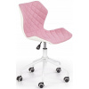 Matrix 3 Pink/biele kreslo Halmar (Matrix 3 Pink/biele kreslo Halmar)