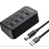 PremiumCord USB 3.2 Superspeed HUB 4-portový s vypínačmi portov KU3HUB4G
