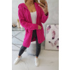 Dámsky sveter s kapucňou a vreckami MI2019-24 fuchsia