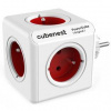 Rozbočovacie zásuvka Cubenest Powercube Original, 5x zásuvka (PC120RD) biela/červená