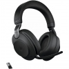 Jabra Evolve2 85, UC Stereo Slúchadlá s mikrofónom Káblový a bezdrôtový Pres hlavu Kancelária / call centrum USB Typ-A Bluetooth Čierna (28599-989-999)