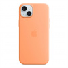 iPhone 15 Plus Silicone Case with MagSafe - Orange Sorbet MT173ZM-A Apple