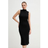 Šaty Dkny čierna farba, mini, priliehavá, DJ5R0626 M