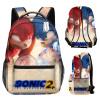 Barebag Detský / študentský batoh s potlačou celého obvodu motív Sonic