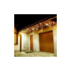 SPRINGOS LED kvaple - 22,5m, 500LED, IP44, teplá biela + záblesky